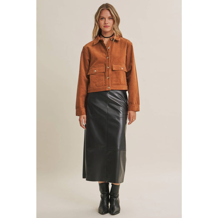 The Rowan Corduroy Cropped Jacket