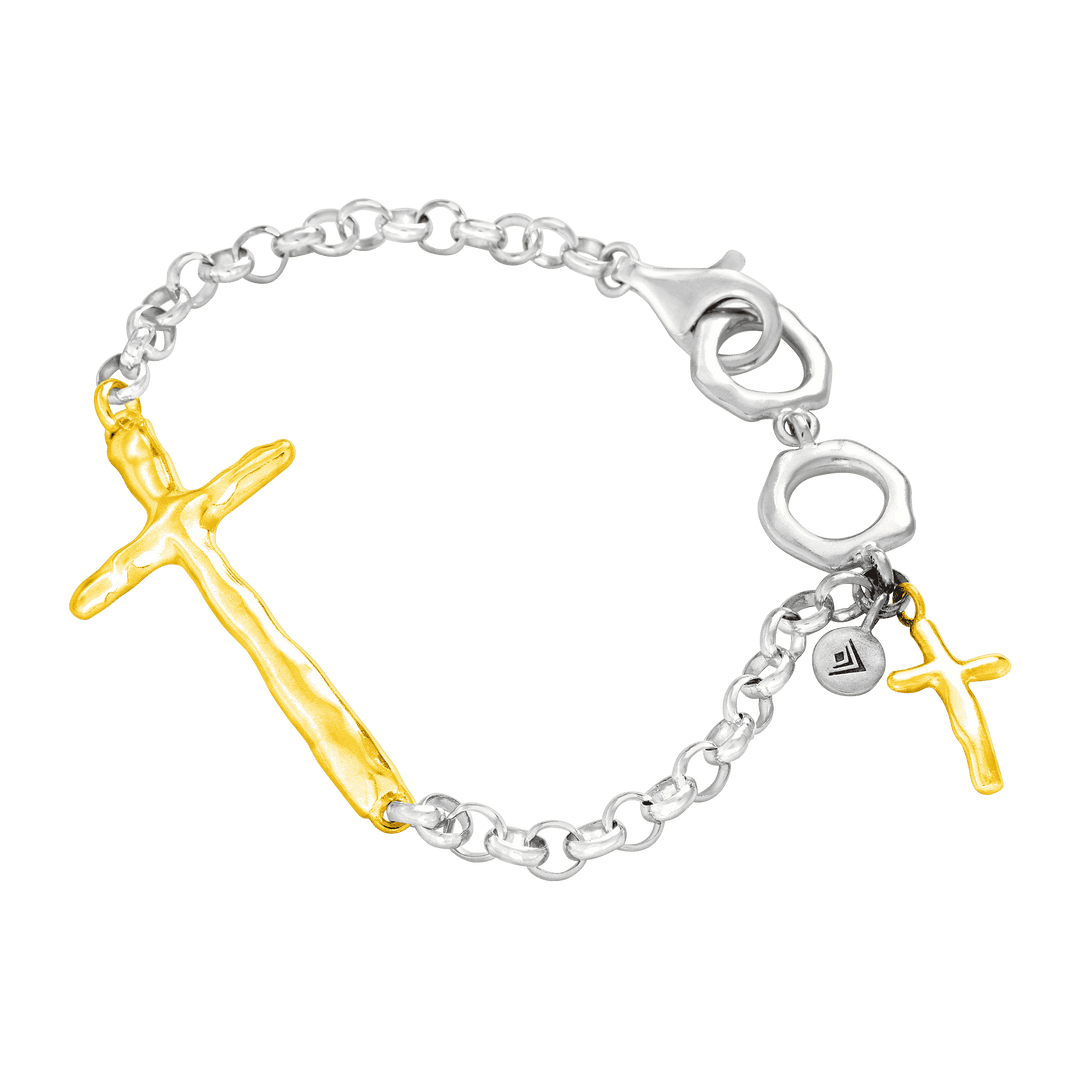 'In Good Faith' Organic Cross Bracelet