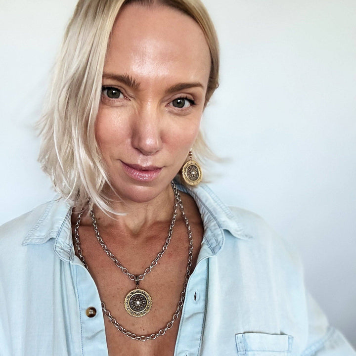 Believe Mandala Crystal Statement Necklace