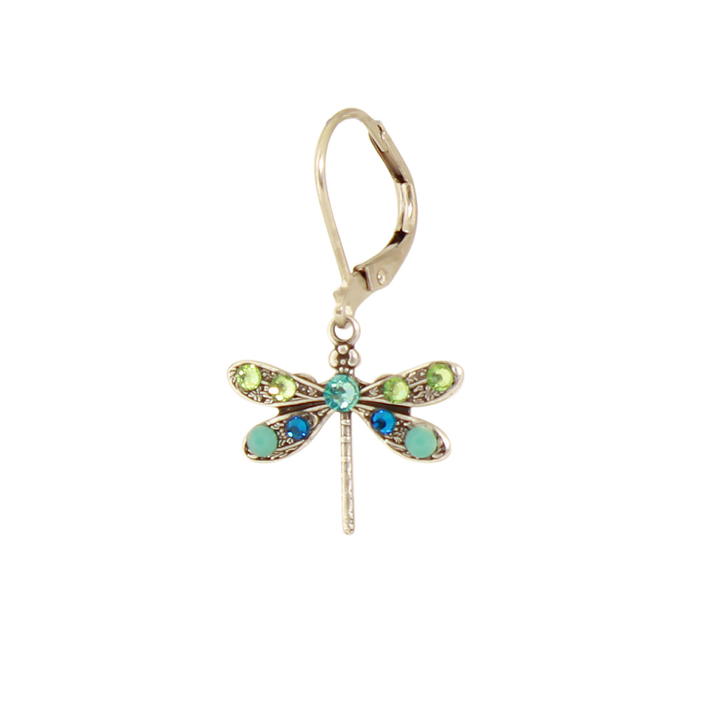 Crystal Dragonfly Earrings