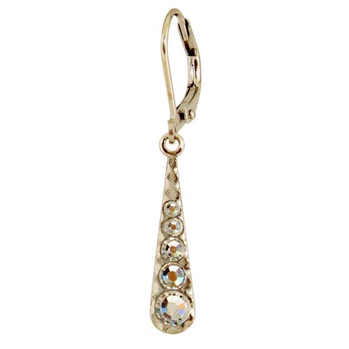 Multi-Crystal Teardrop Earrings