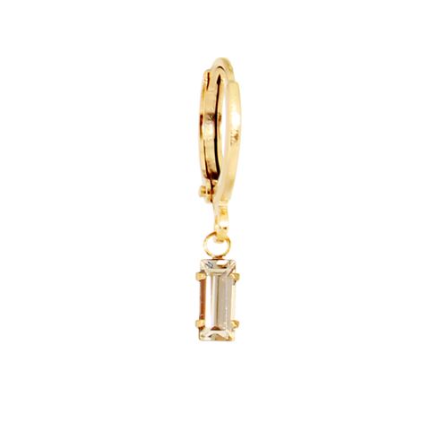 Crystal Baguette Huggie