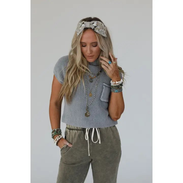Monochrome Bloom Garden Headband