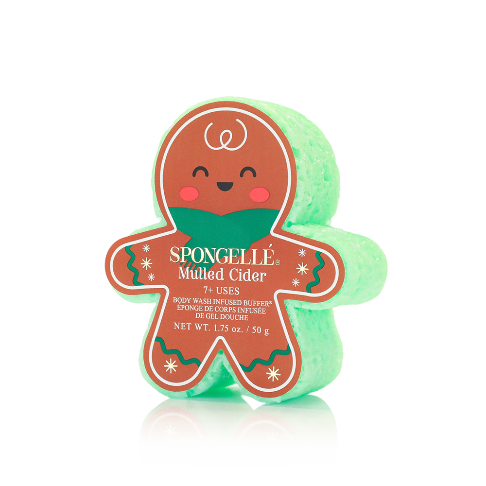 Spongellé Gingerbread Holiday Body Wash Buffers in scent—Mulled Cider
