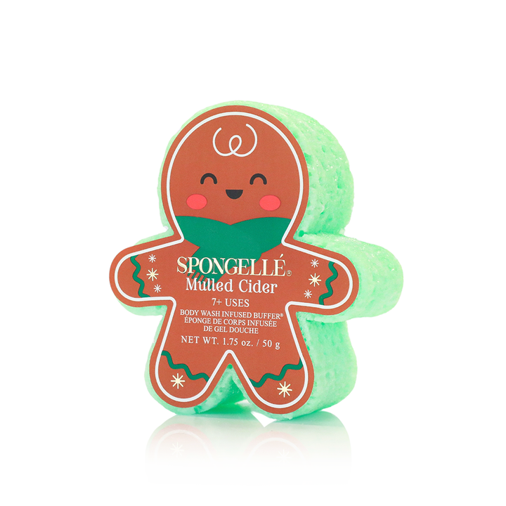 Spongellé Gingerbread Holiday Body Wash Buffers in scent—Mulled Cider
