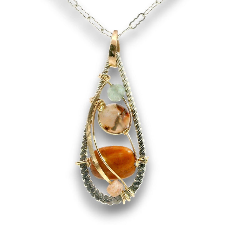 Jupiter Jasper Mini Drop Pendant Necklace