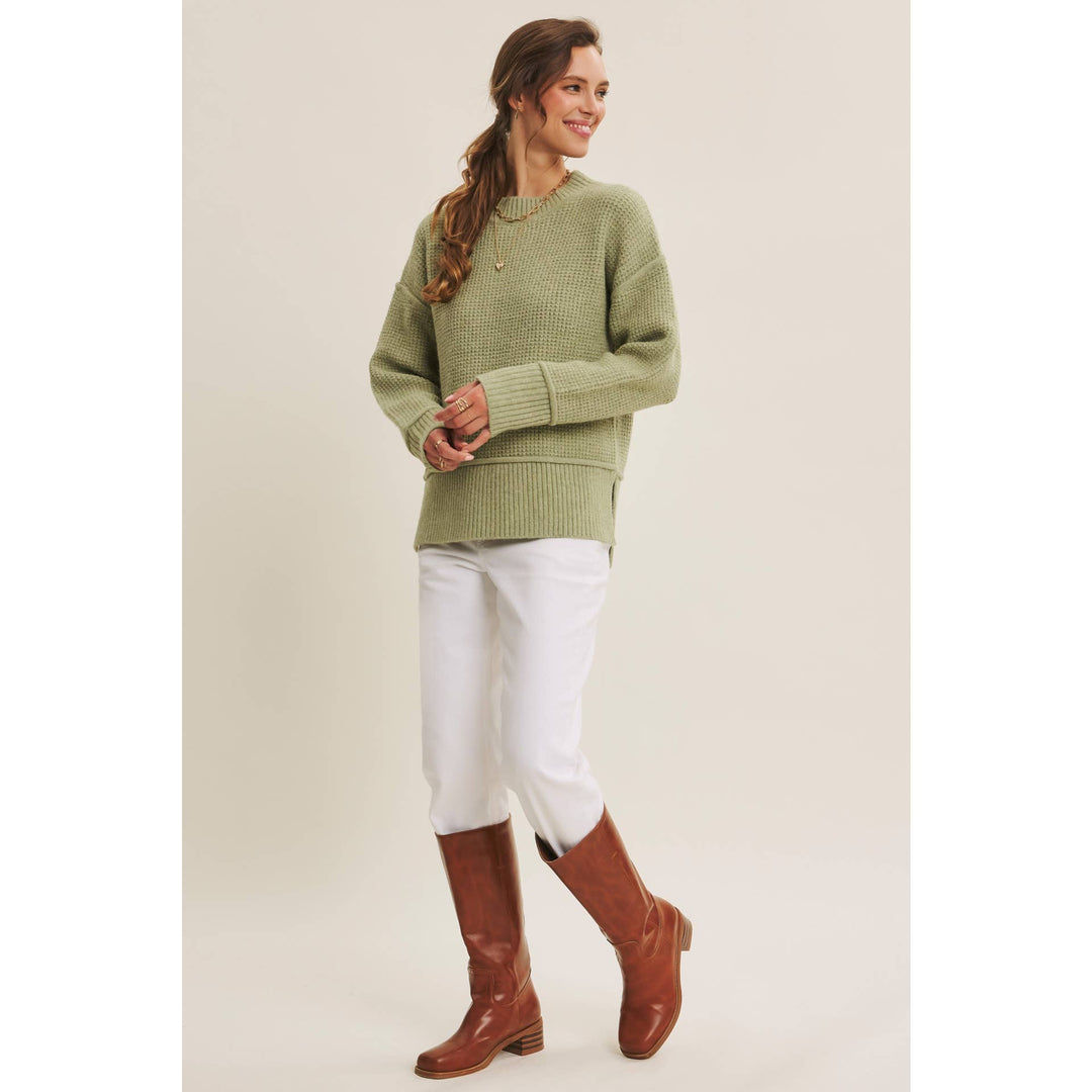 Recycled Blend Knit Sweater – Sustainable Cozy Style