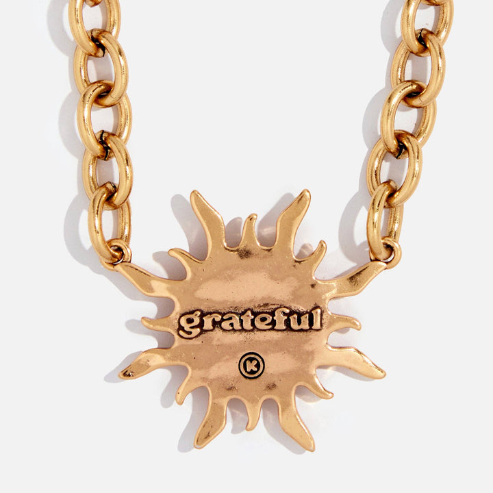 "Grateful" Sun Choker Necklace