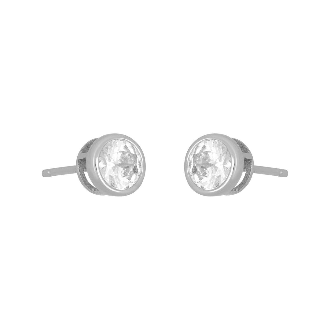Marisol Bezel Stud – 5mm Gold