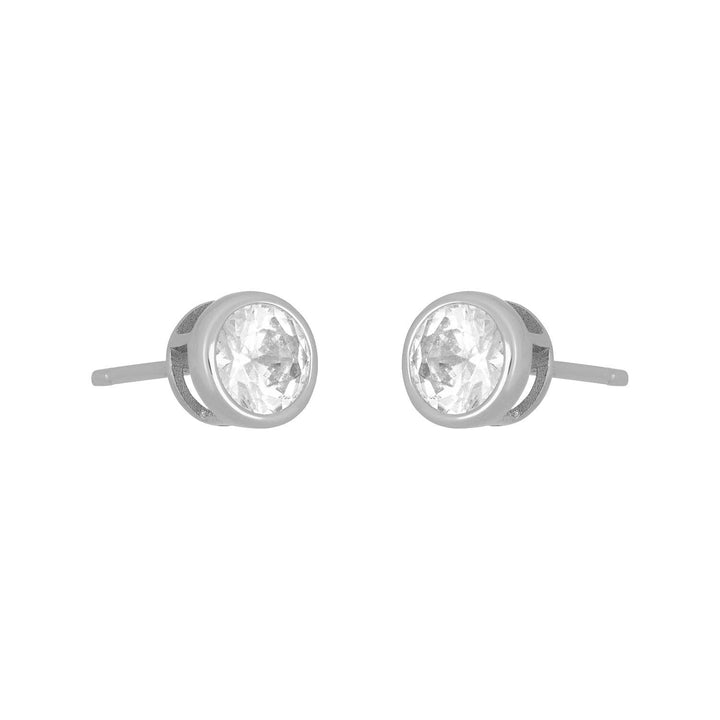 Marisol Bezel Stud – 5mm Gold