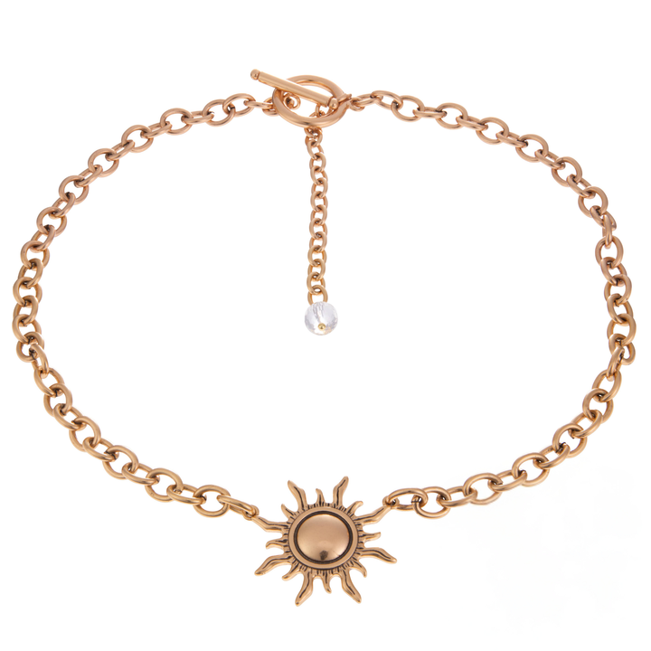 "Grateful" Sun Choker Necklace
