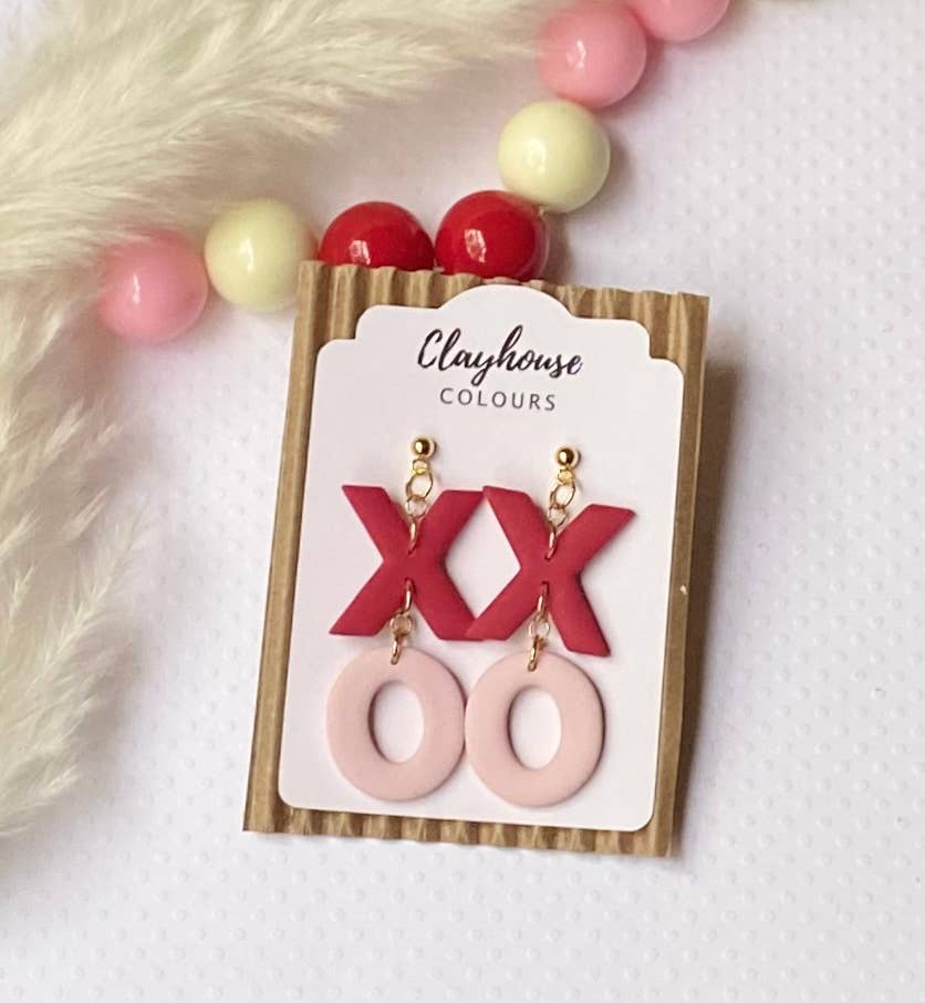 Valentine's Day Clay Earrings