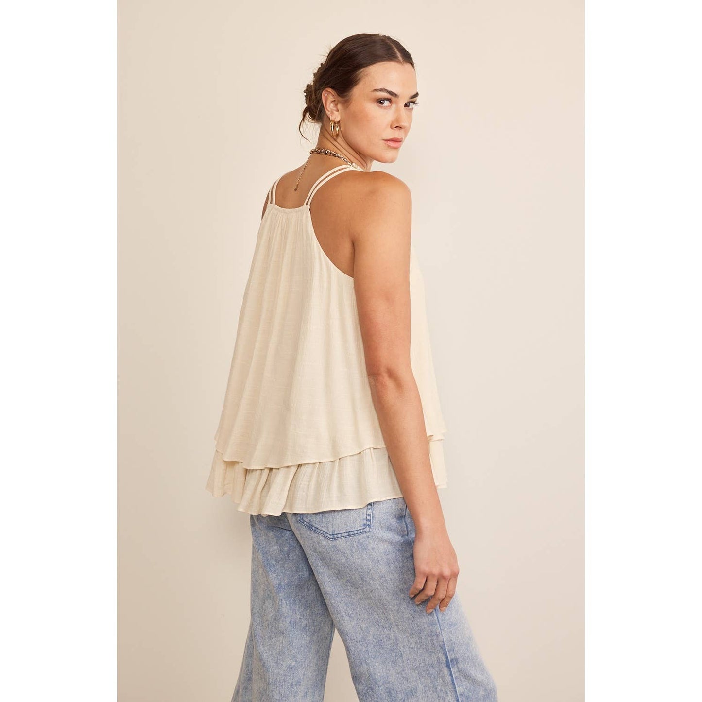 Tank w/ Double Ruffle