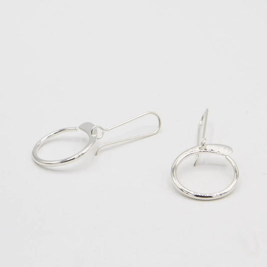 Hammered Circle Earring