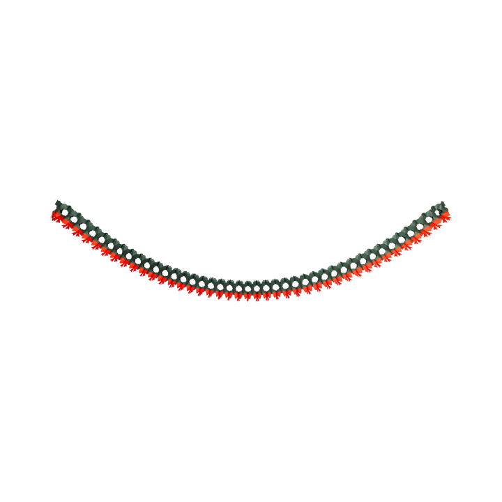 CHR1304 - Tree, Wreath and Bell Honeycomb Garland Set