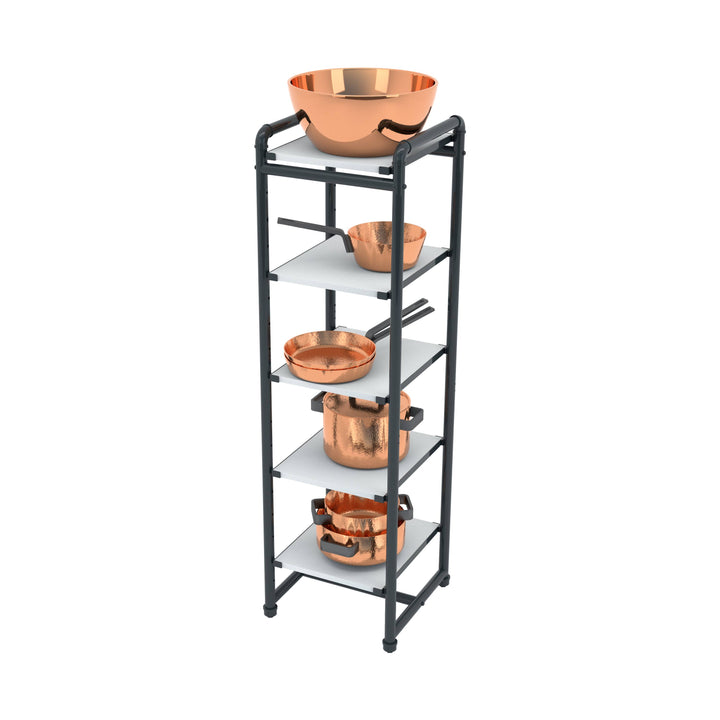 Pipeline Etagere Retail Display Tower - Grey Frame