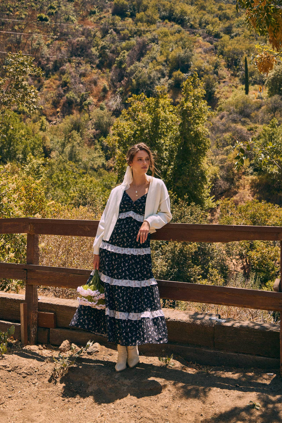 Waffle Knit Balloon Sleeve Cardigan | Cropped Sweater