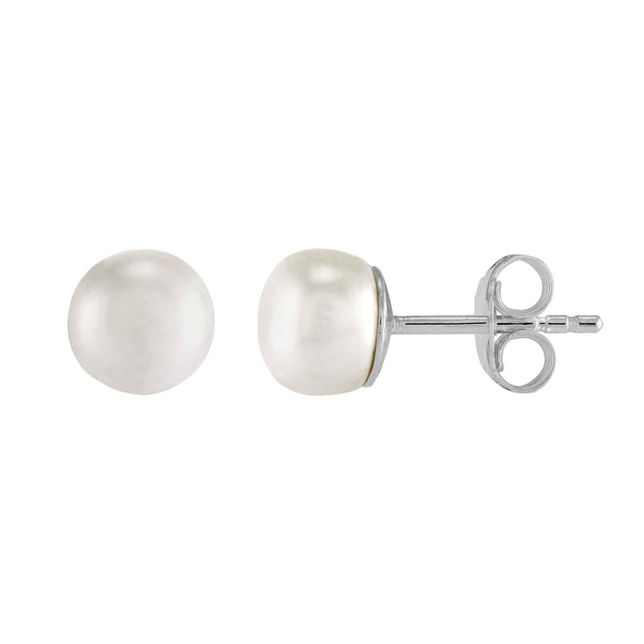 Silpada Freshwater Pearl & Sterling Silver Studs