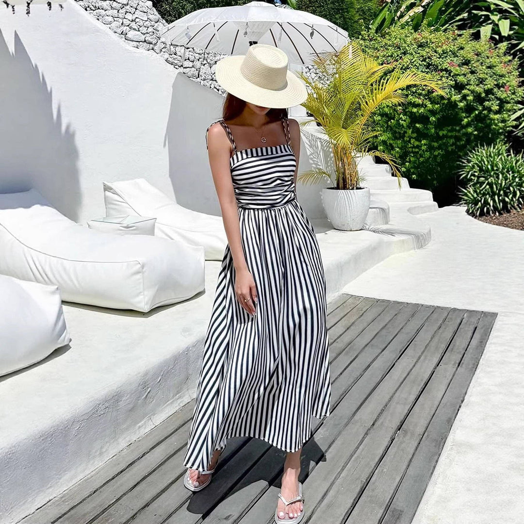 Effortless Striped Maxi Dress