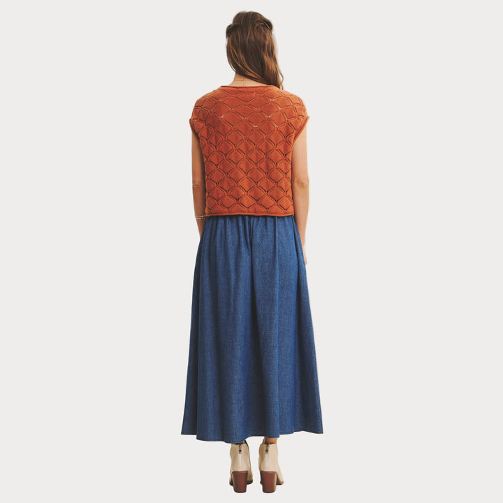 Timeless Textured Cable-Knit Top