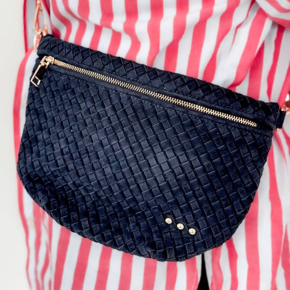 Westlyn Woven Bum Bag | Suede