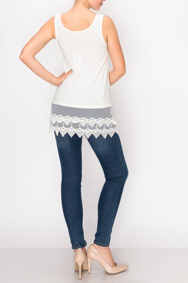 Lace Trim Tank