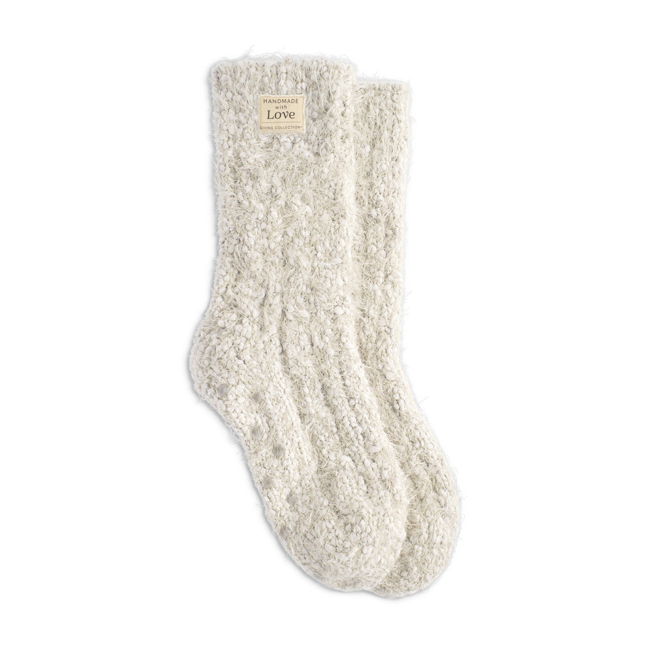 Women's Fuzzy Giving Socks with Grippers - Giving Collection