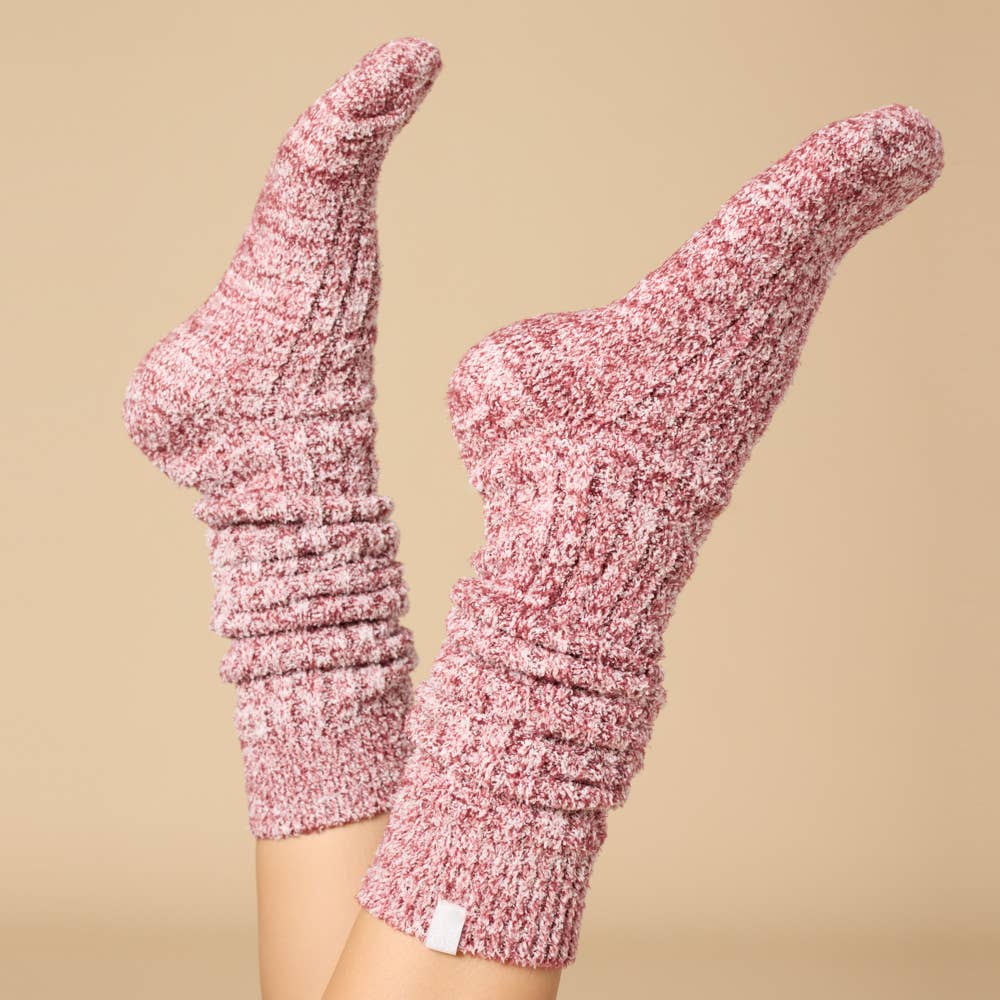 Slouchy Marshmallow Socks with Grippers