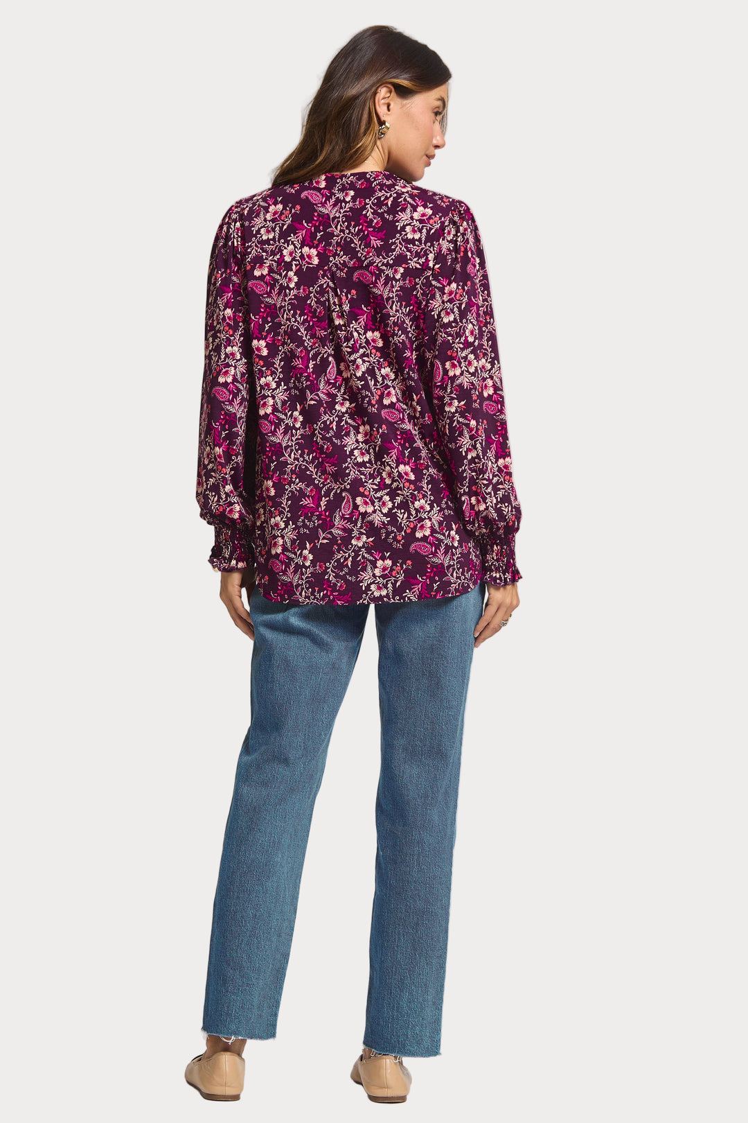 Floral Smocked Lizzy Blouse