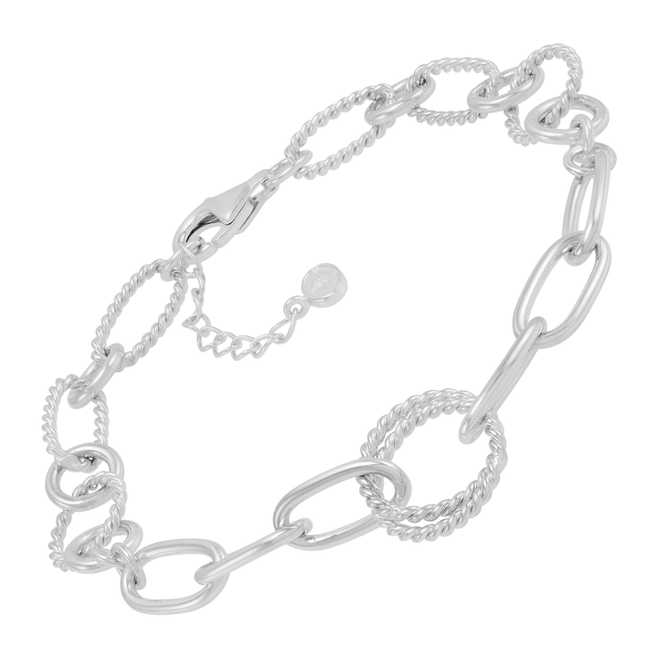 'Incandescent Glow' Silver Link Bracelet