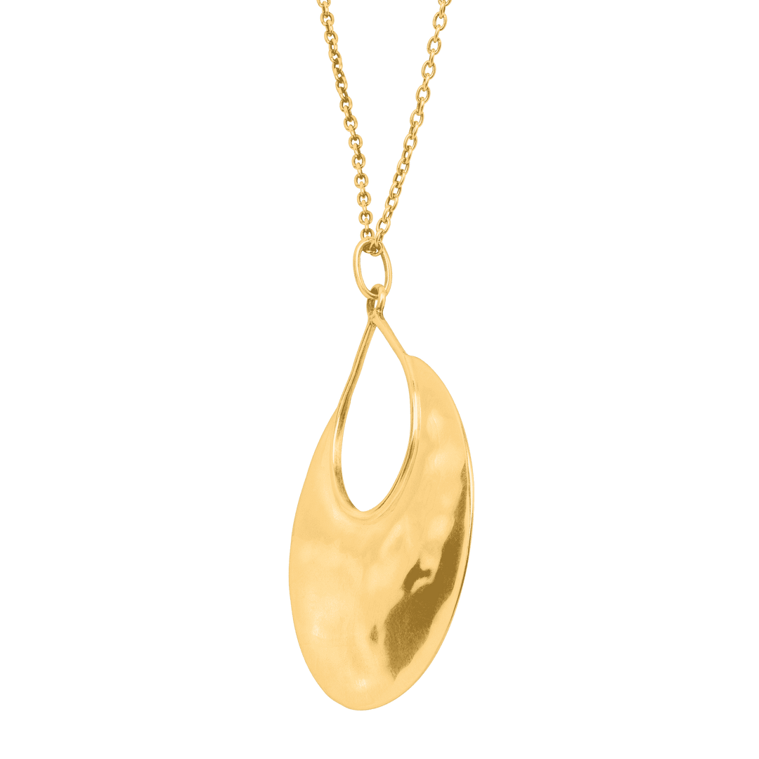 'Crescent Drop' Pendant in Sterling Silver