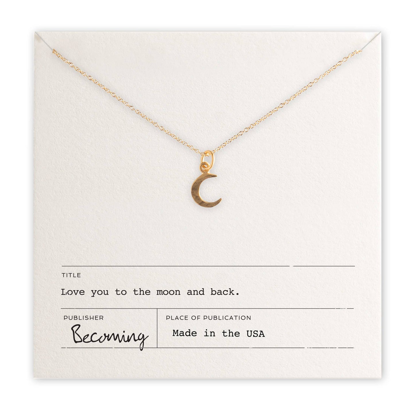 Love You To The Moon Necklace