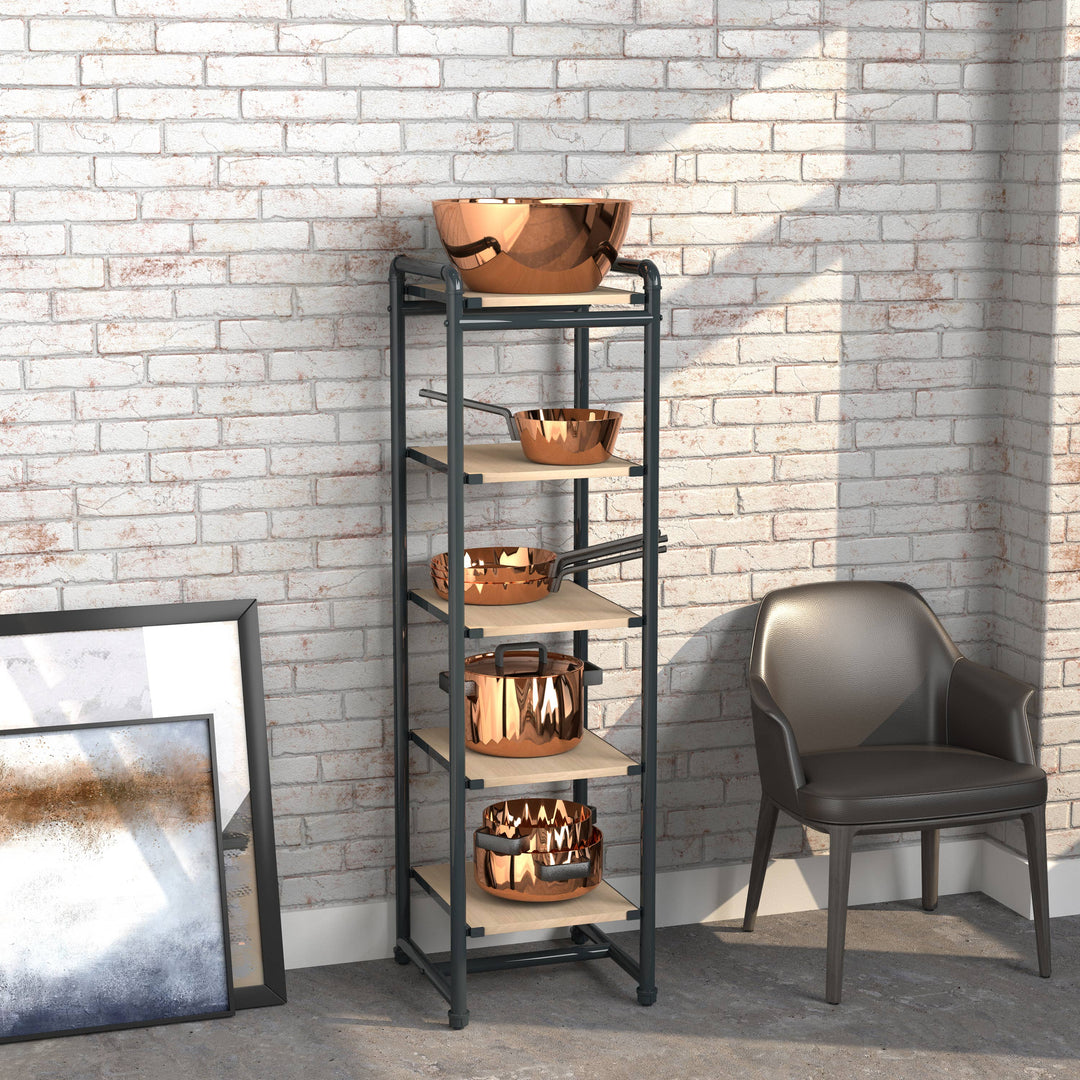 Pipeline Etagere Retail Display Tower - Grey Frame