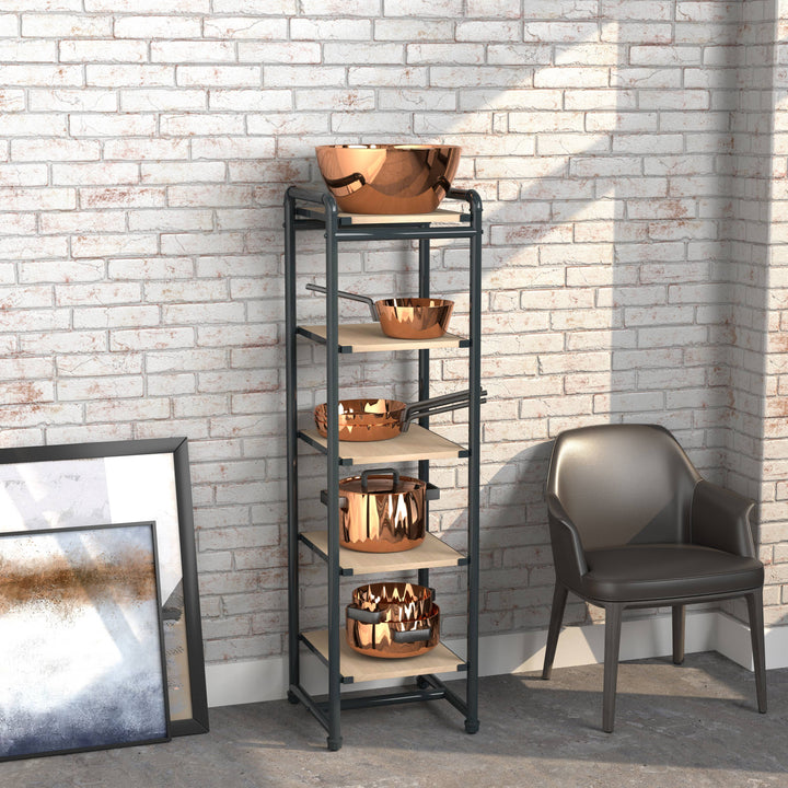 Pipeline Etagere Retail Display Tower - Grey Frame