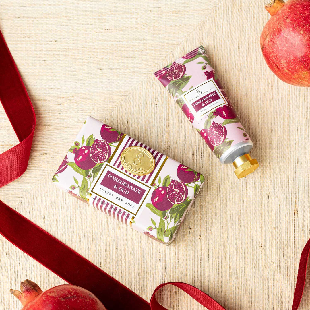 Pomegranate & Oud Wrapped Bar Soap, 7oz
