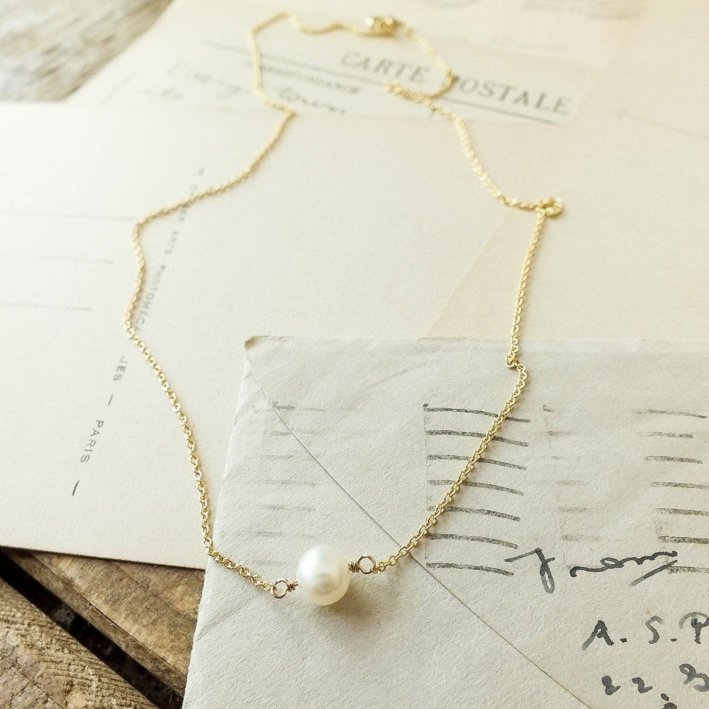 Simple Pleasures Pearl Necklace