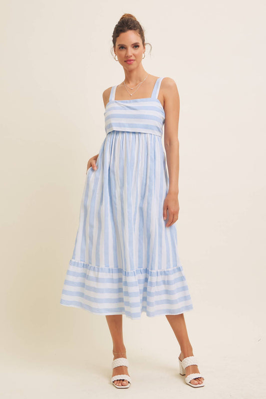 Stripe Midi Dress