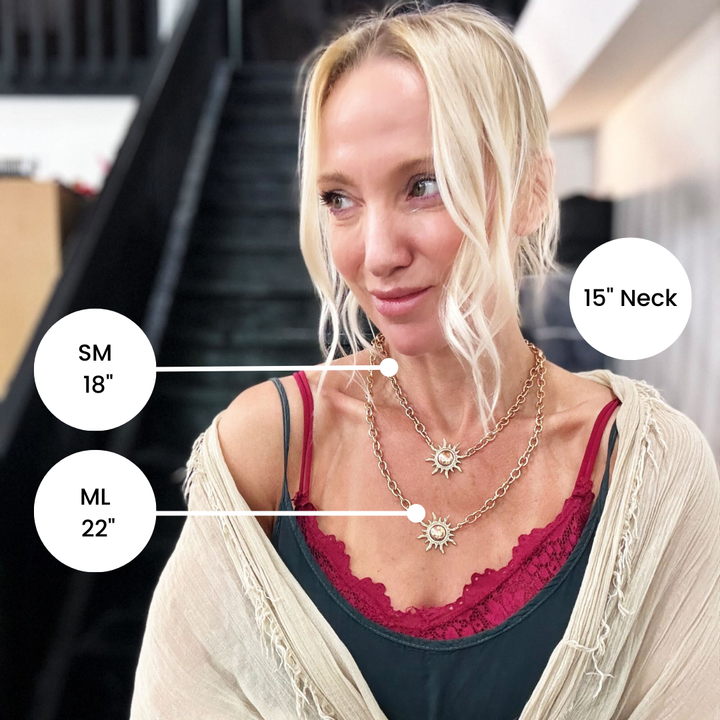 "Grateful" Sun Choker Necklace