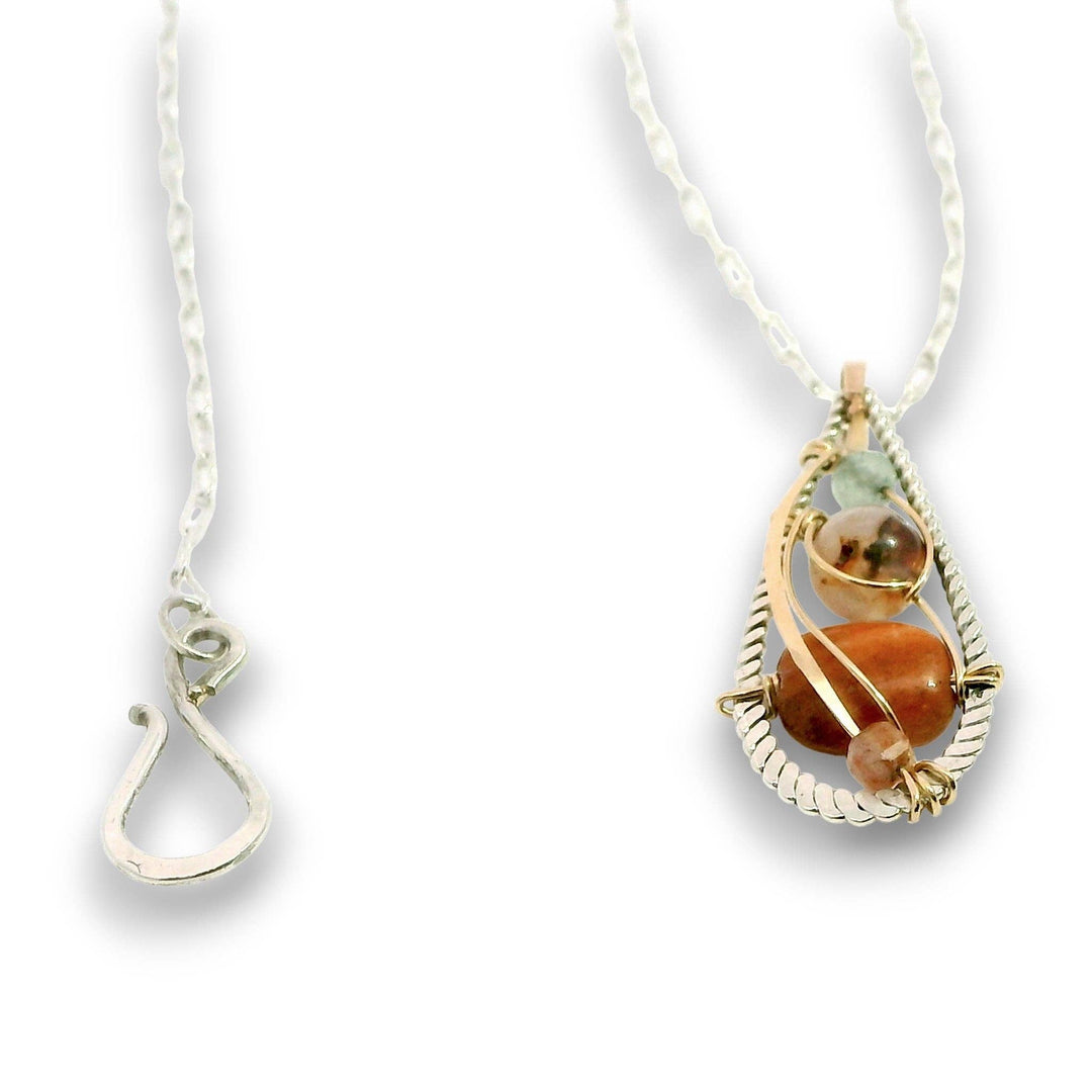 Jupiter Jasper Mini Drop Pendant Necklace