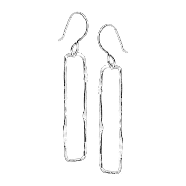 'Balancing Act' Hammered Sterling Silver Earring