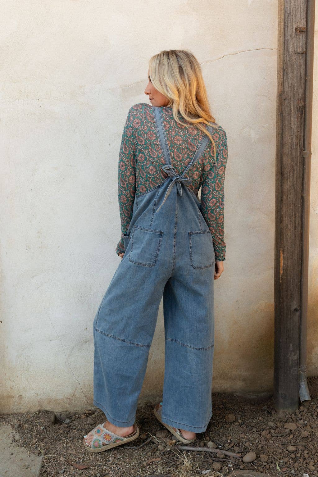 Dock Town Button Up Jumpsuit - Denim