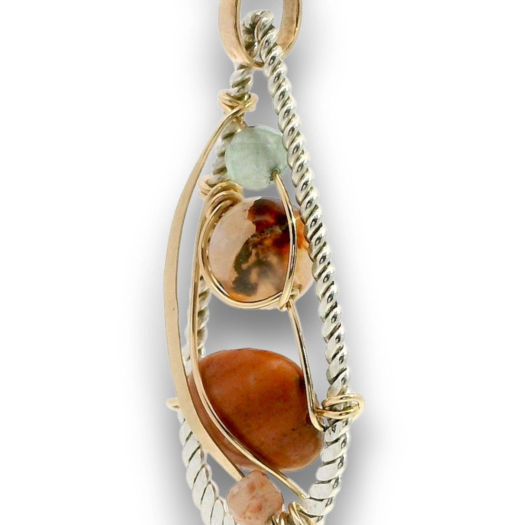 Jupiter Jasper Mini Drop Pendant Necklace