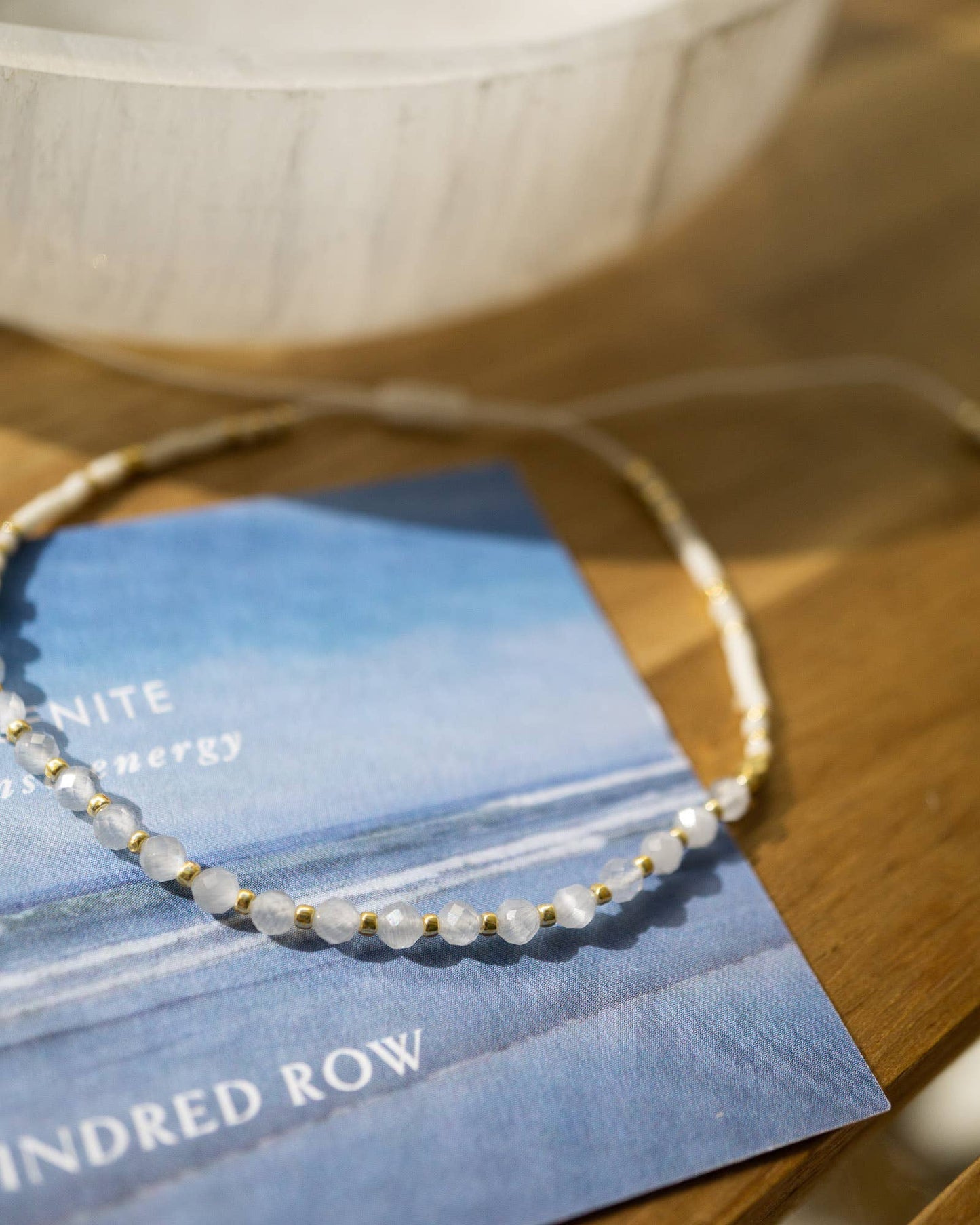 Selenite Healing Gemstone Stacking Bracelet