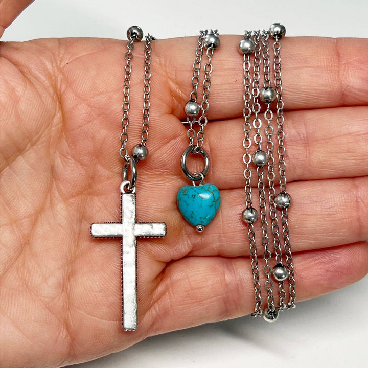 "Trust" Cross Dainty Necklace
