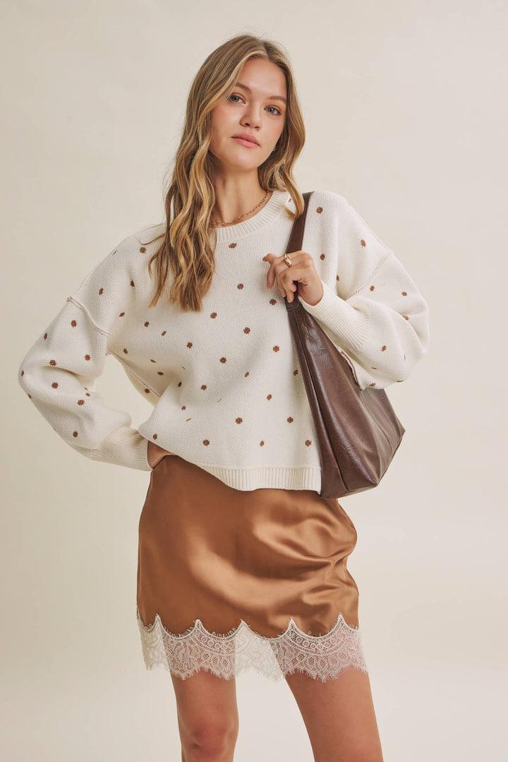 The Margot Polka Dot Sweater