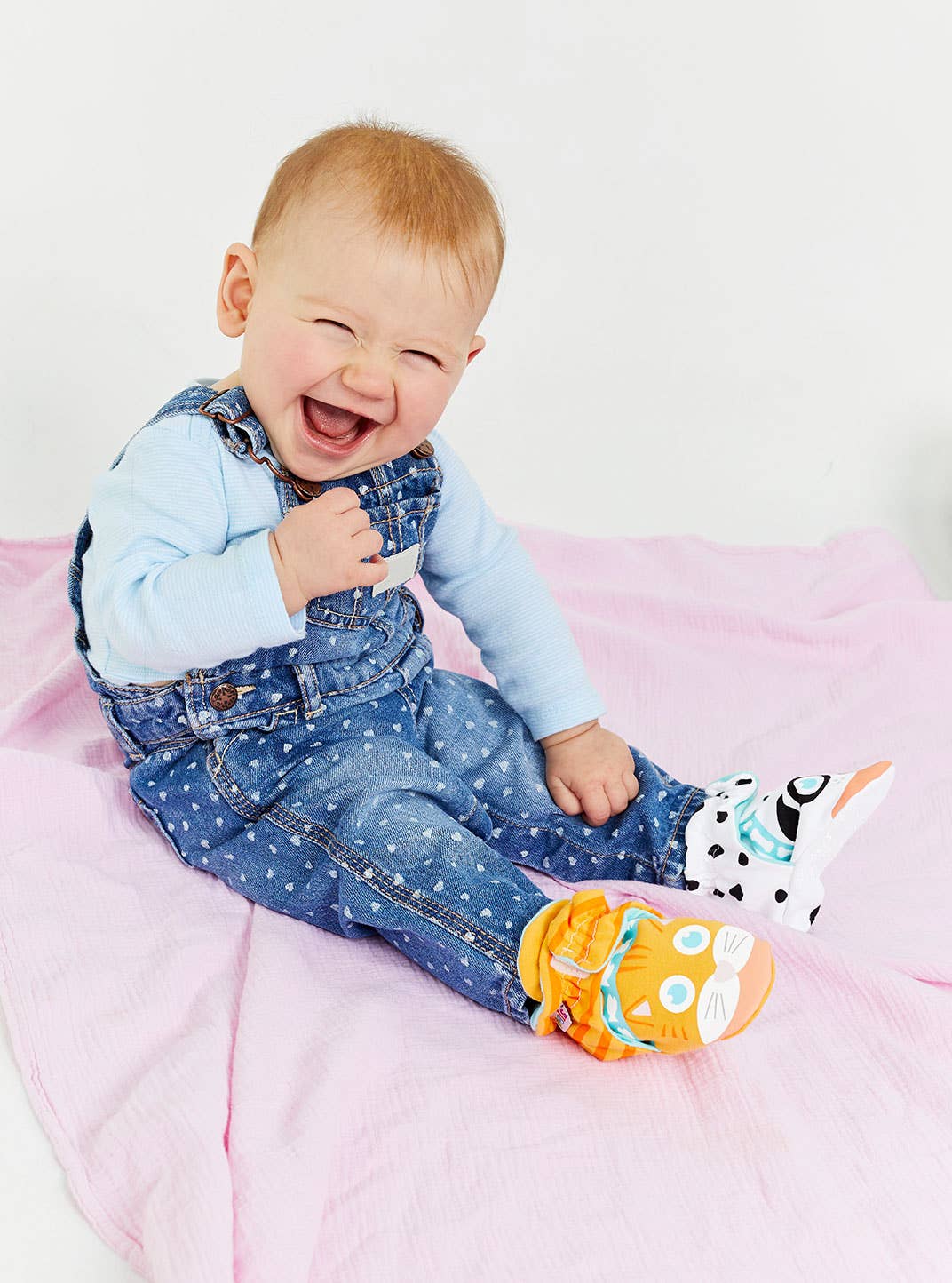 Kitten & Puppy Non-Slip Mismatched Baby Booties