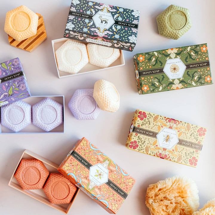 Orange Blossom Honey Soap 3.5oz – 2 Bar Gift Box