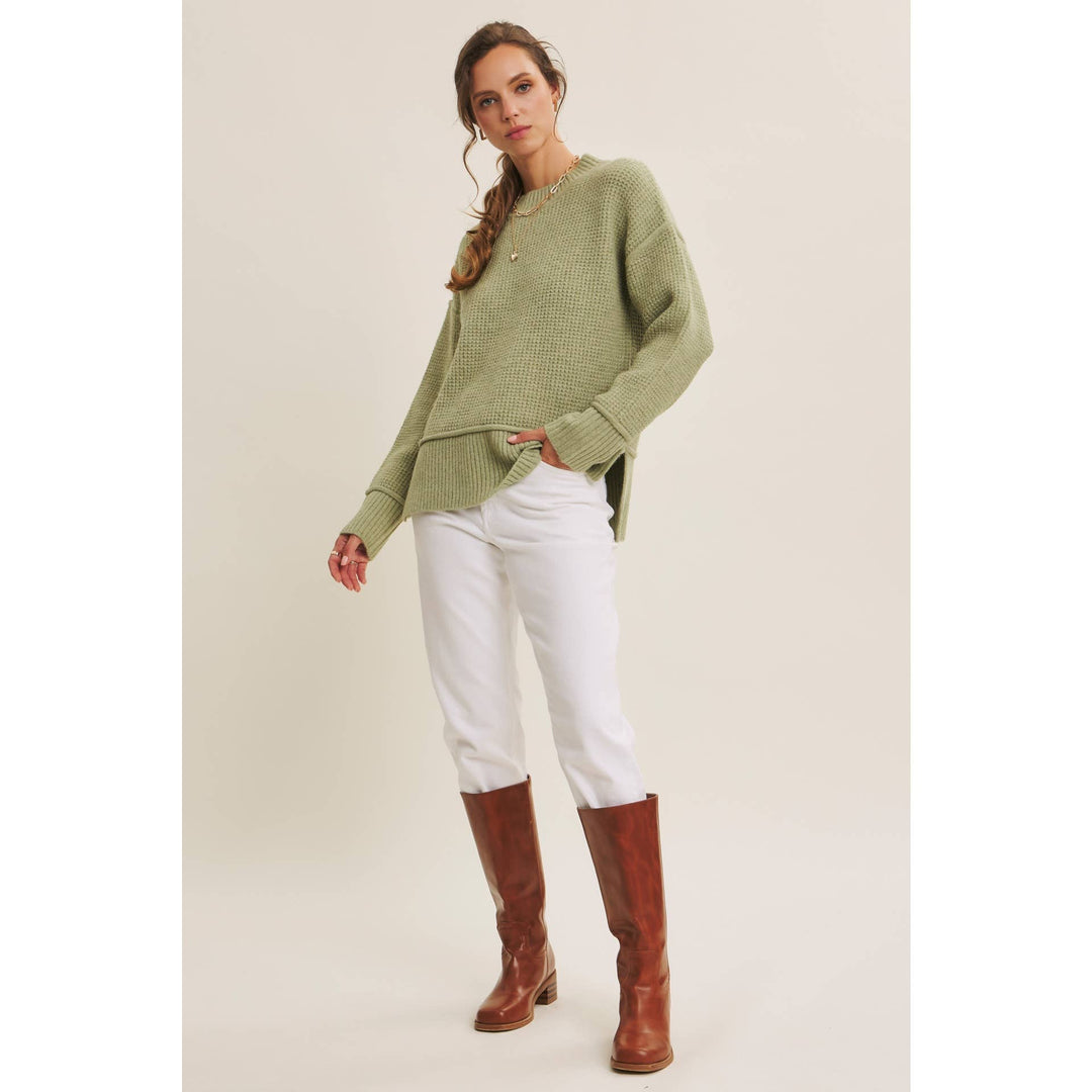 Recycled Blend Knit Sweater – Sustainable Cozy Style