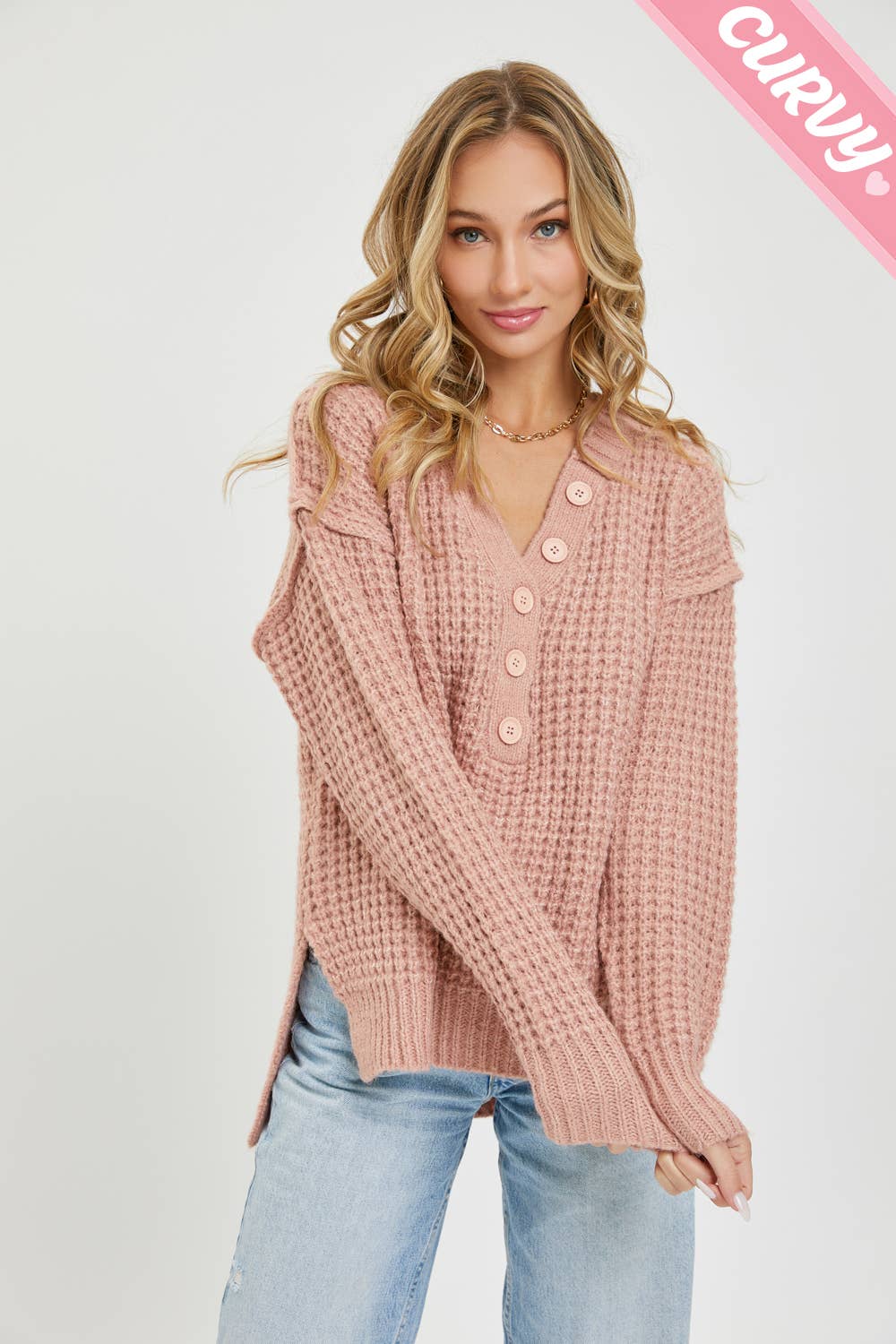 Soft Chunky Knit Sweater - Plus Size