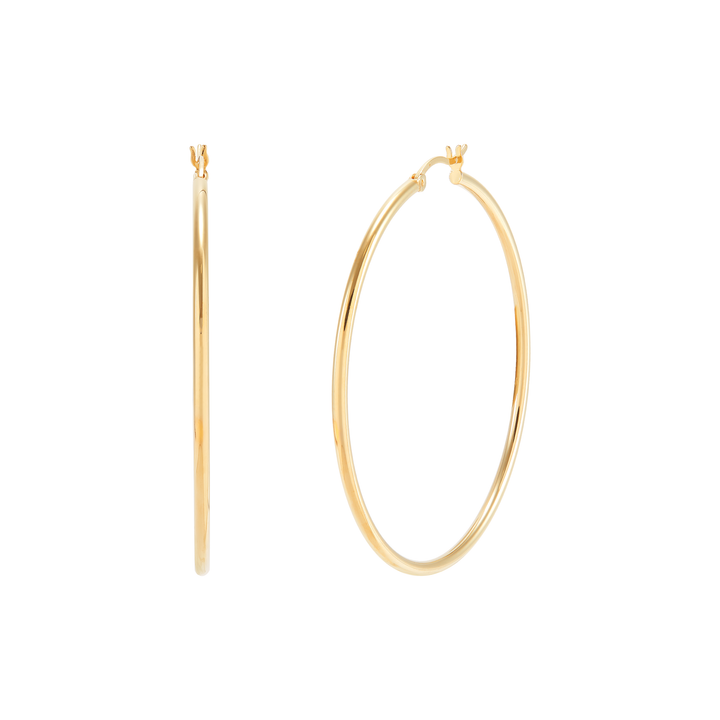 'Mirrored Dreams' Hoop Earrings in Sterling Silver